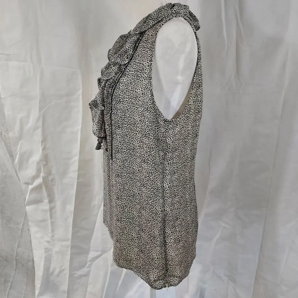 Banana Republic Monochrome Ruffle Blouse - Picture 5 of 13